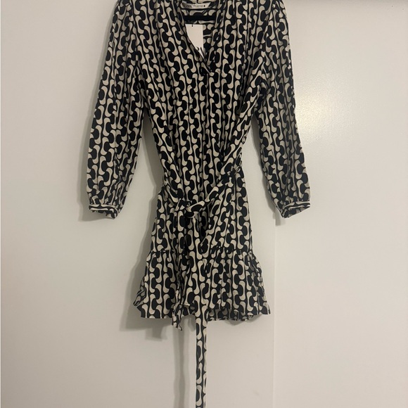 Zara Black and White Wrap Sundress - Picture 2 of 4